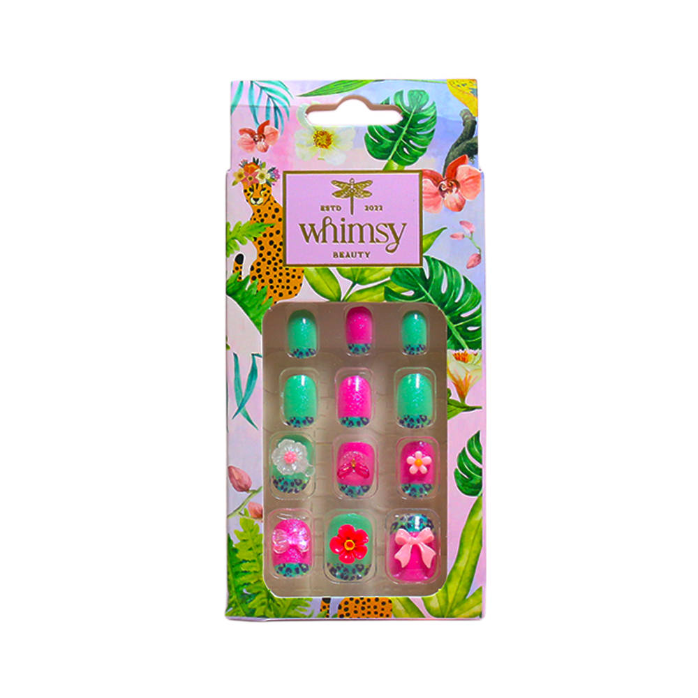 Whimsy Beauty Safe, Quick Fix, Lightweight Press On Nail - Fairy Rainbow
