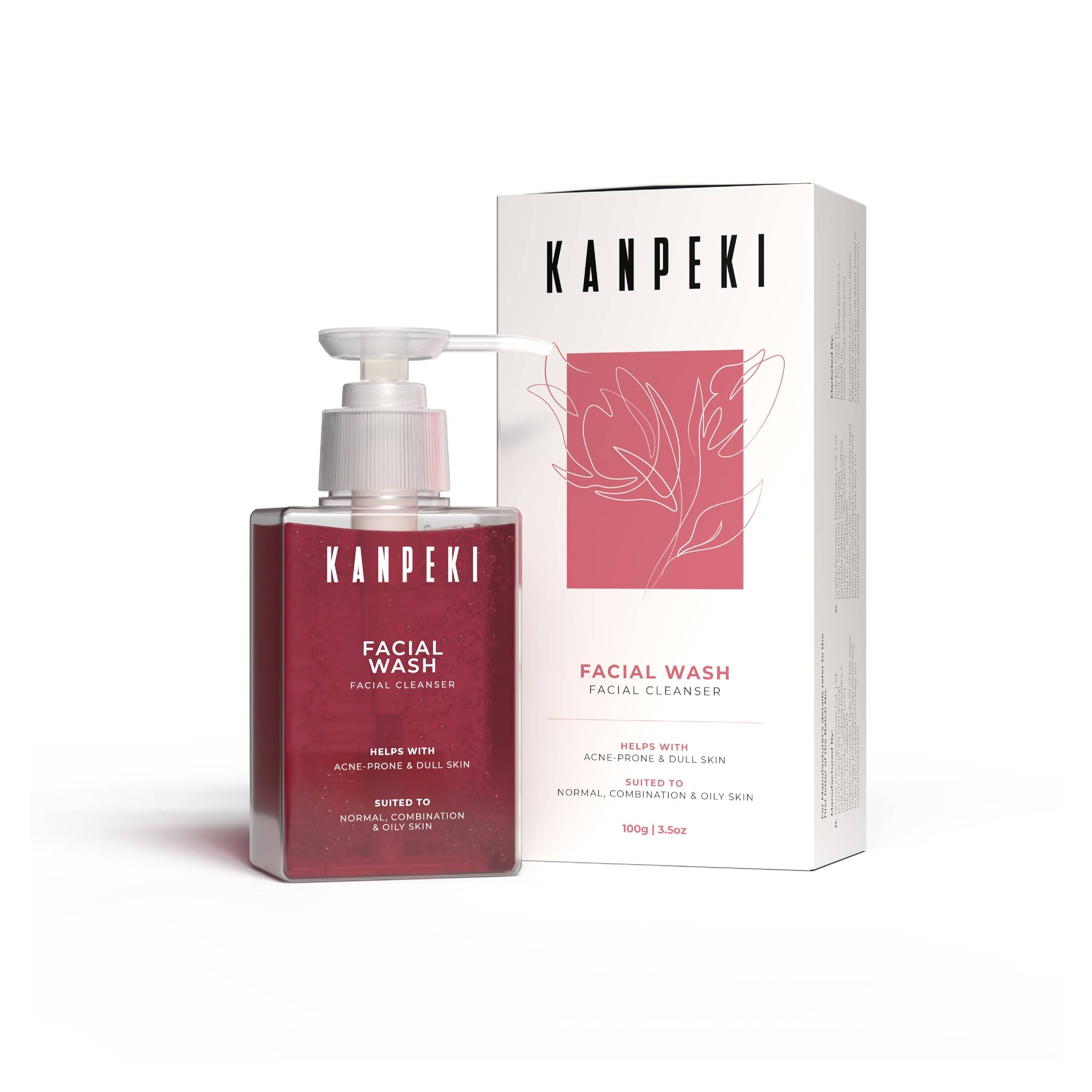 Kanpeki Facial Wash Acne-Prone & Dull Skin, Normal, Oily & Combination Skin