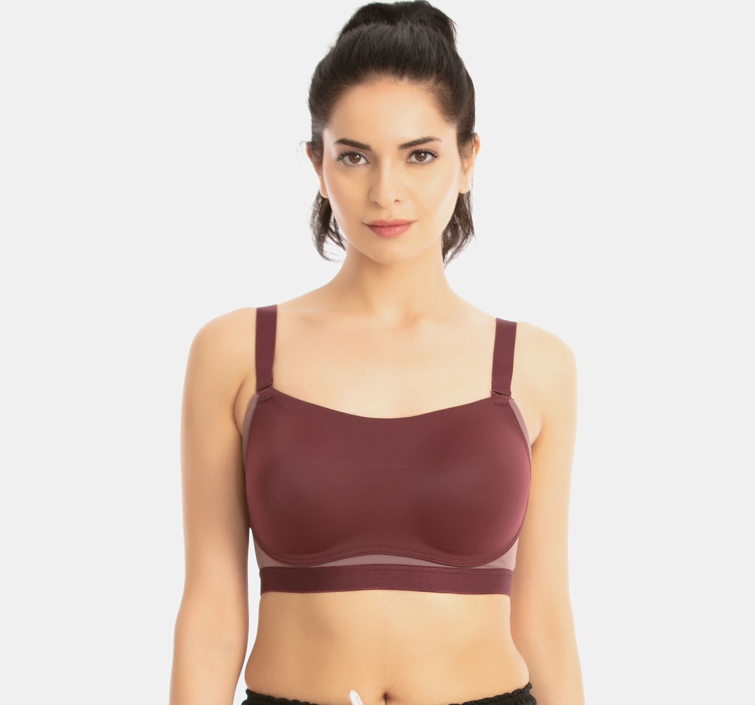 Zivame Zelocity High Impact Padded Sports Bra Purple Buy Zivame