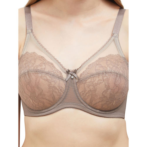 Buy Wacoal Retro Chic Non Padded Wired Full Cup Lace Bra Blue online