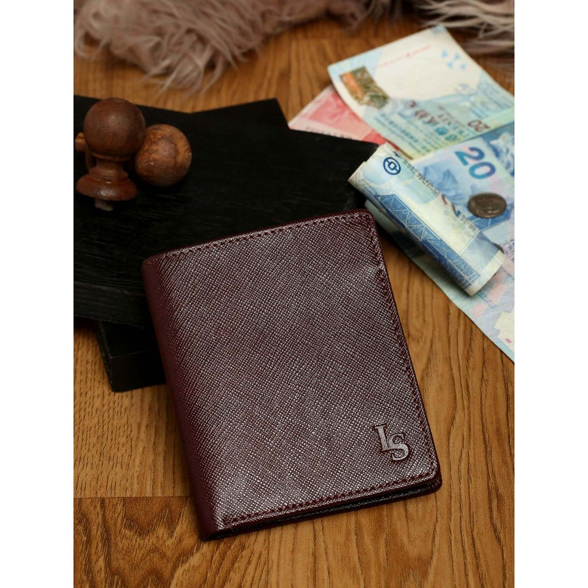 Louis Stitch Mens Rosewood Italian Saffiano Leather Passport Holder with Blocking Card Slots (Tan) At Nykaa, Best Beauty Products Online