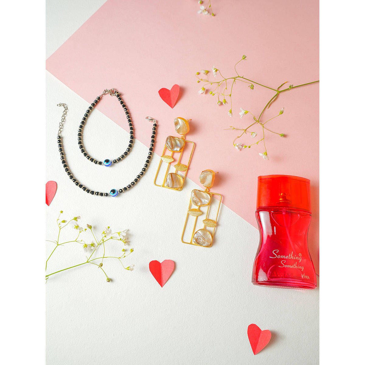 VIRAASI Valentine Evil Eye Jewellery- Perfume Gift Set