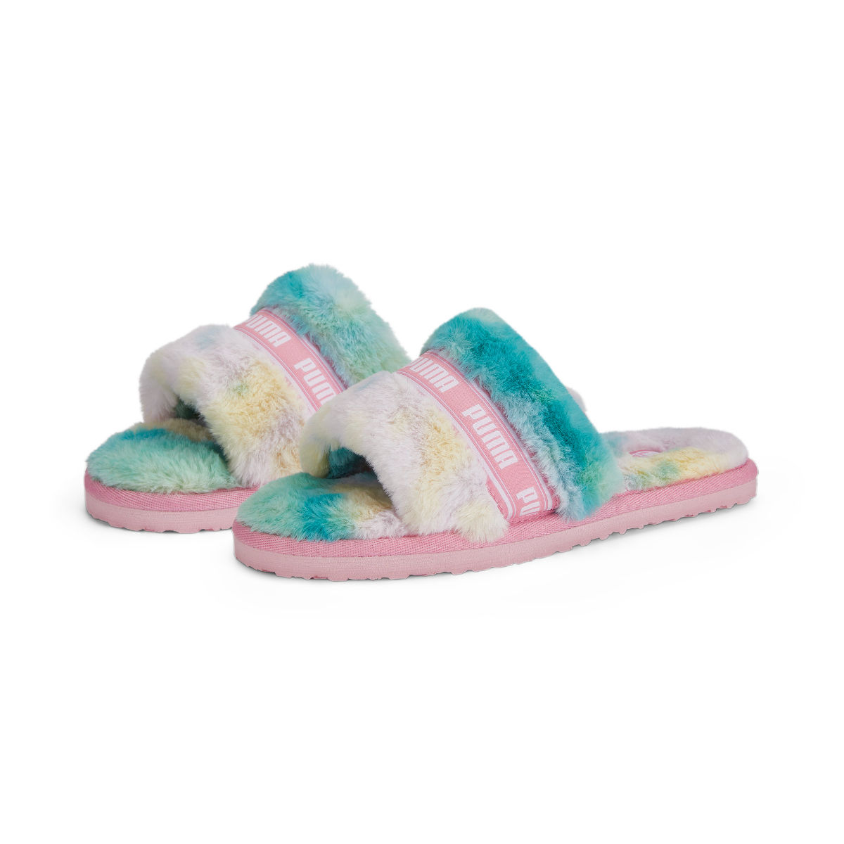 Puma Fluff Tie-Dye Womens Multi-Color Sliders: Buy Puma Fluff Tie-Dye  Womens Multi-Color Sliders Online at Best Price in India | Nykaa