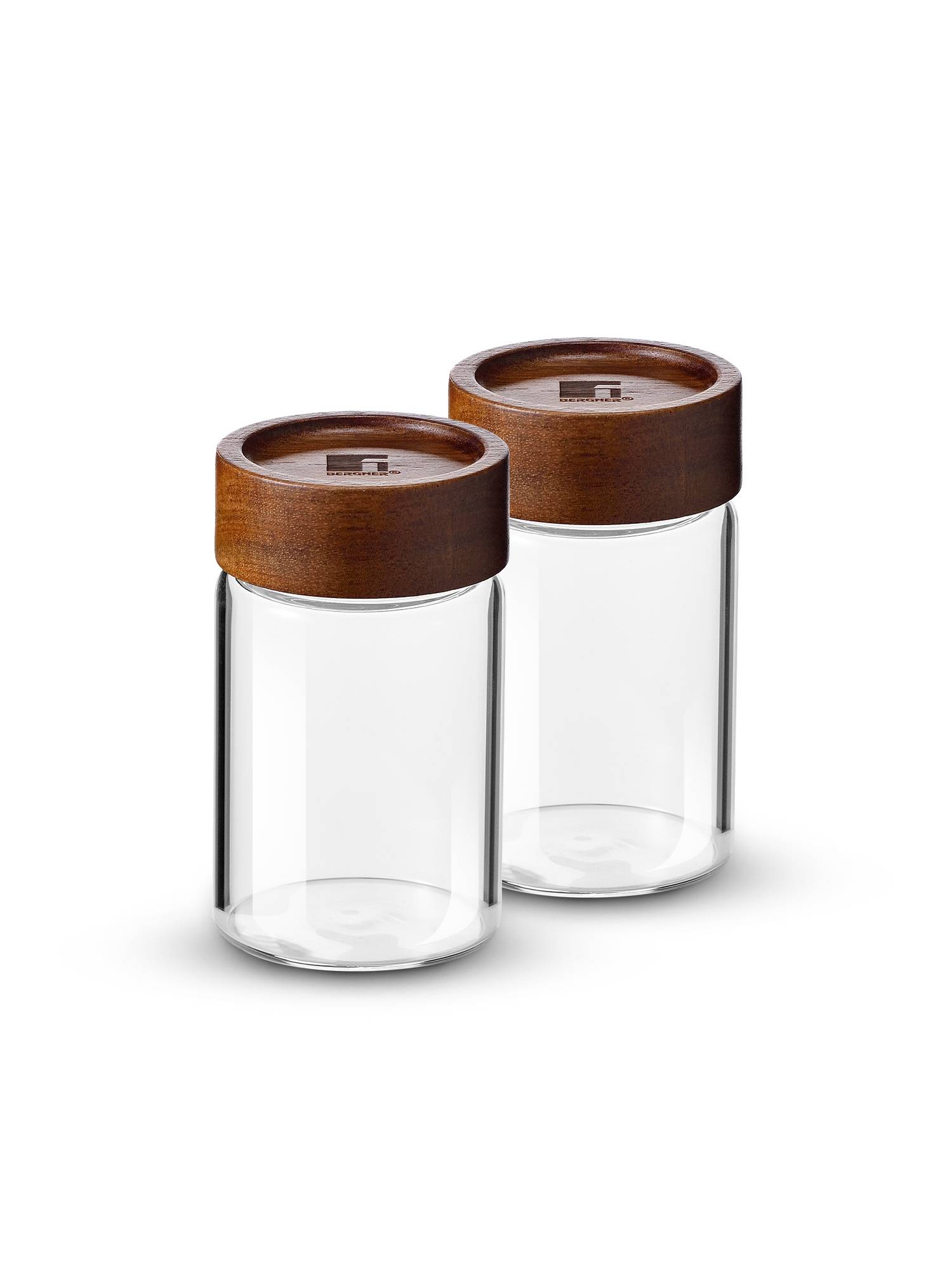 Bergner Acadia Borosilicate Glass Jar 260 Ml (Pack of 2)