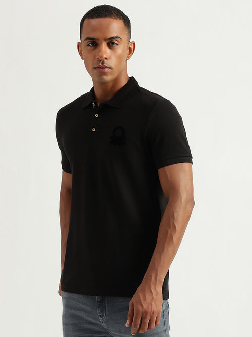 Buy United Colors of Benetton Mens Regular Fit Polo Collar Solid T