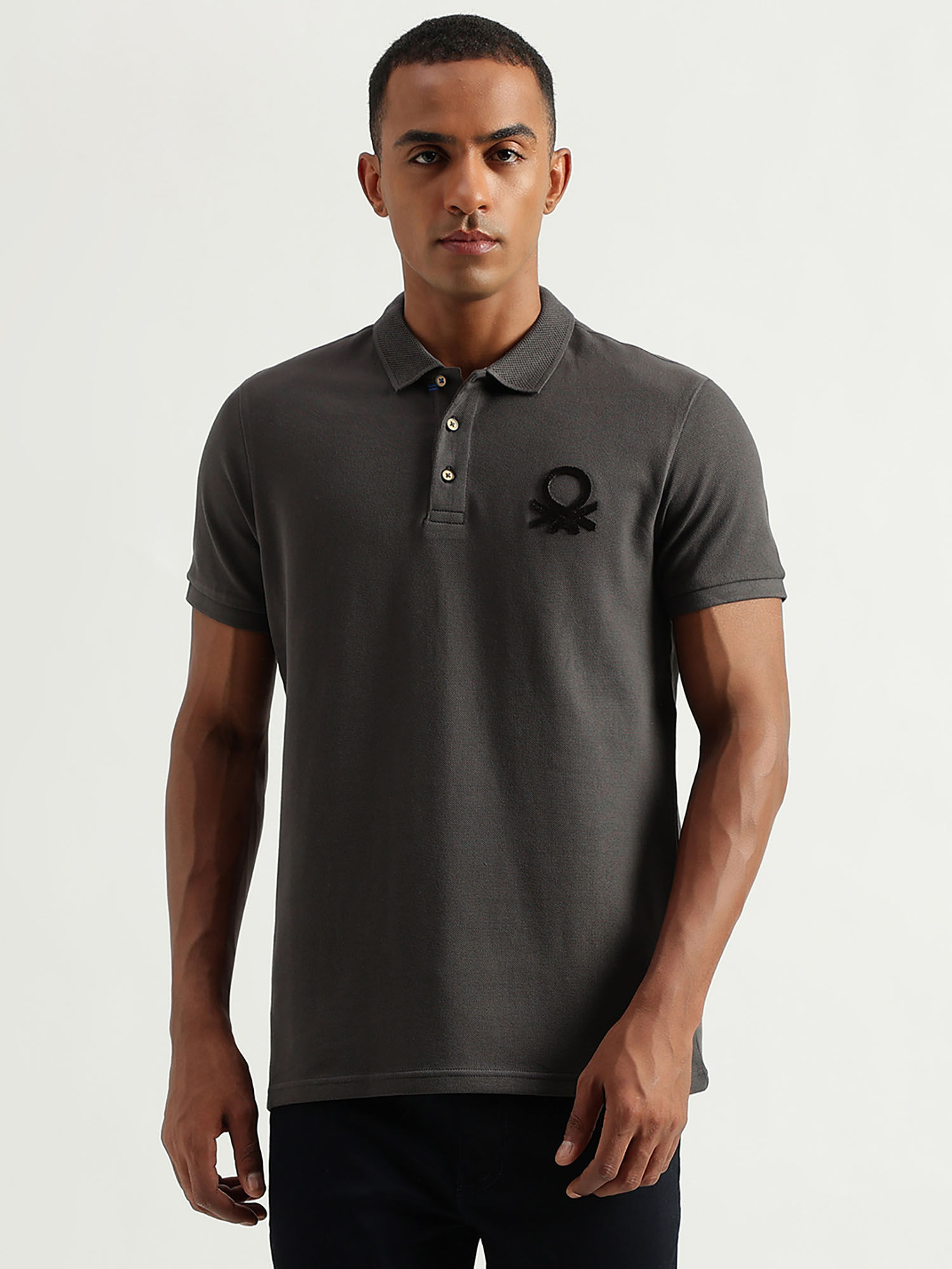 United colors of benetton men's solid regular fit polo sale