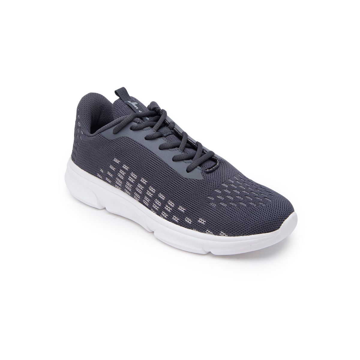 Allen Cooper Grey Mesh Sports Shoes - 10