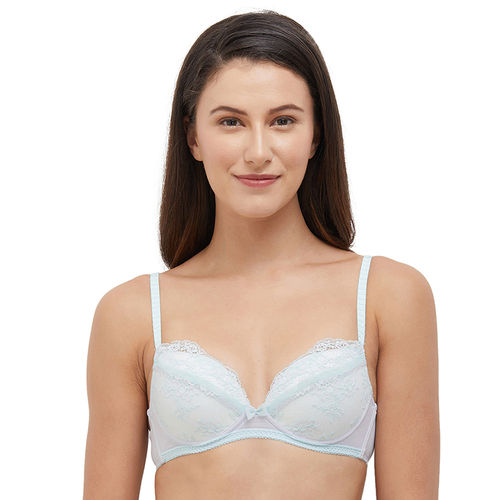 Bra, Grey Lace Bra 34 B PADDED