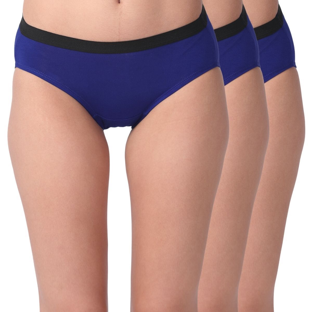 Buy Adira Modal Cotton Panties Womens Underwear Super Soft Cotton - Pack Of  3 - Blue online