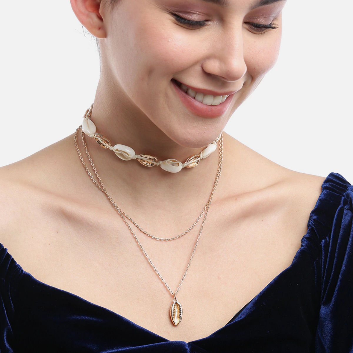 Heart Charm Layered Necklace | Collar bonito, Estilo de joyas, Joyería para  chicas