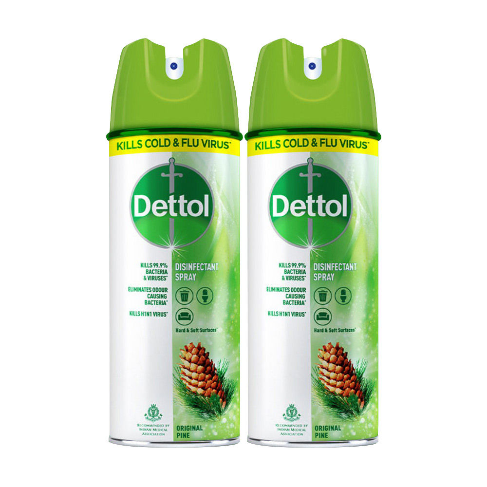 Dettol Original Pine Surface Disinfectant Spray Sanitizer - Pack of 2