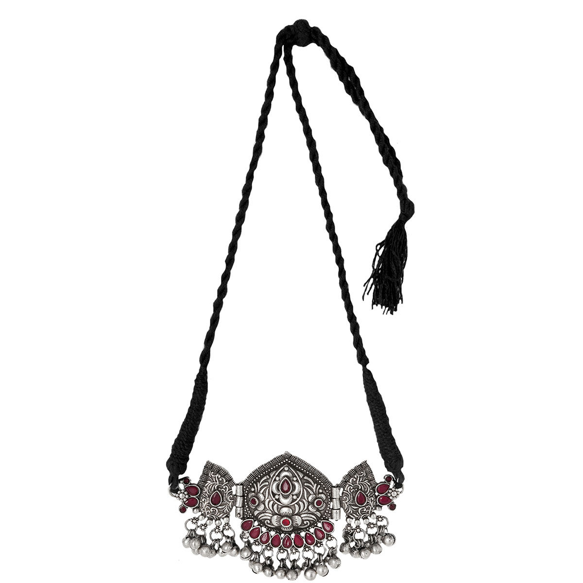 Buy Teejh Kalki Floral Red Choker Necklace For Women Online