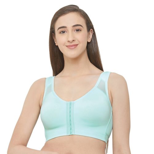 Buy SOIE Non Padded Non-Wired Full Coverage Stretch Cotton T-shirt Bra-Pack  of 2-Multi-Color online