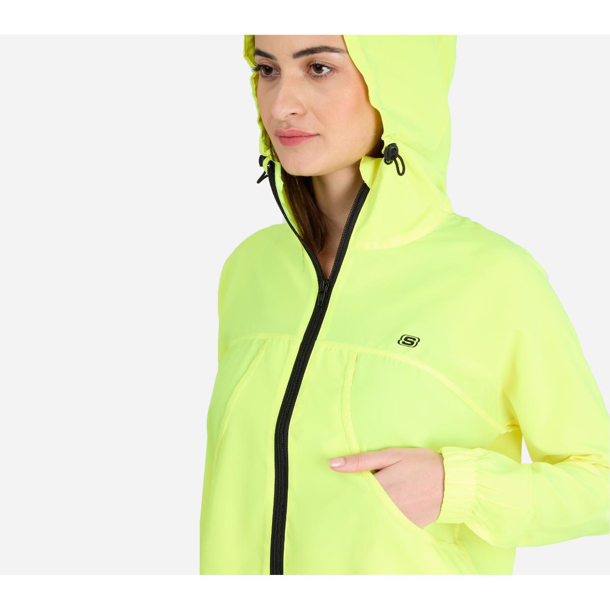 SKECHERS Womens Solid Green All Weather Jacket L