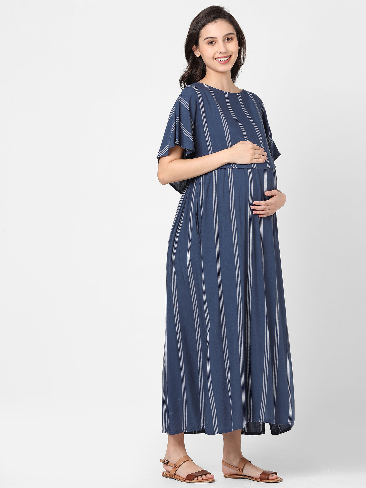 Mystere Paris Radiant Blue Maternity Dress Navy Blue: Buy Mystere Paris ...