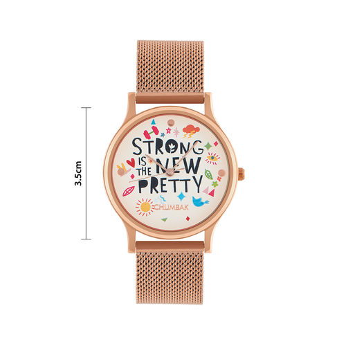 Buy TEAL by Chumbak Strong is the new pretty Watch,Metal Mesh