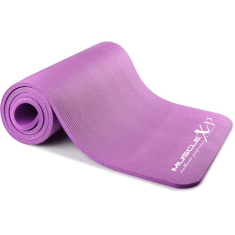 MuscleXP Yoga Mat (10 Mm) Extra Thick Nbr Material For Men And Women