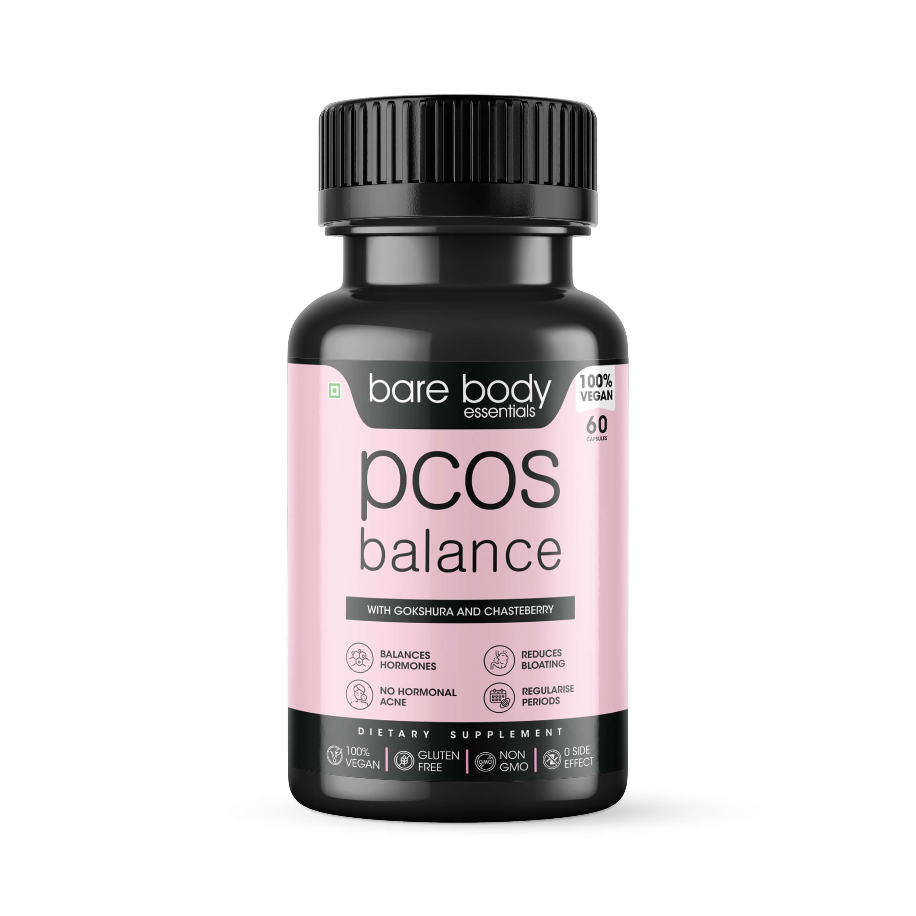 Bare Body Essentials Pcos Balance 60 Capsules Reviews Online Nykaa