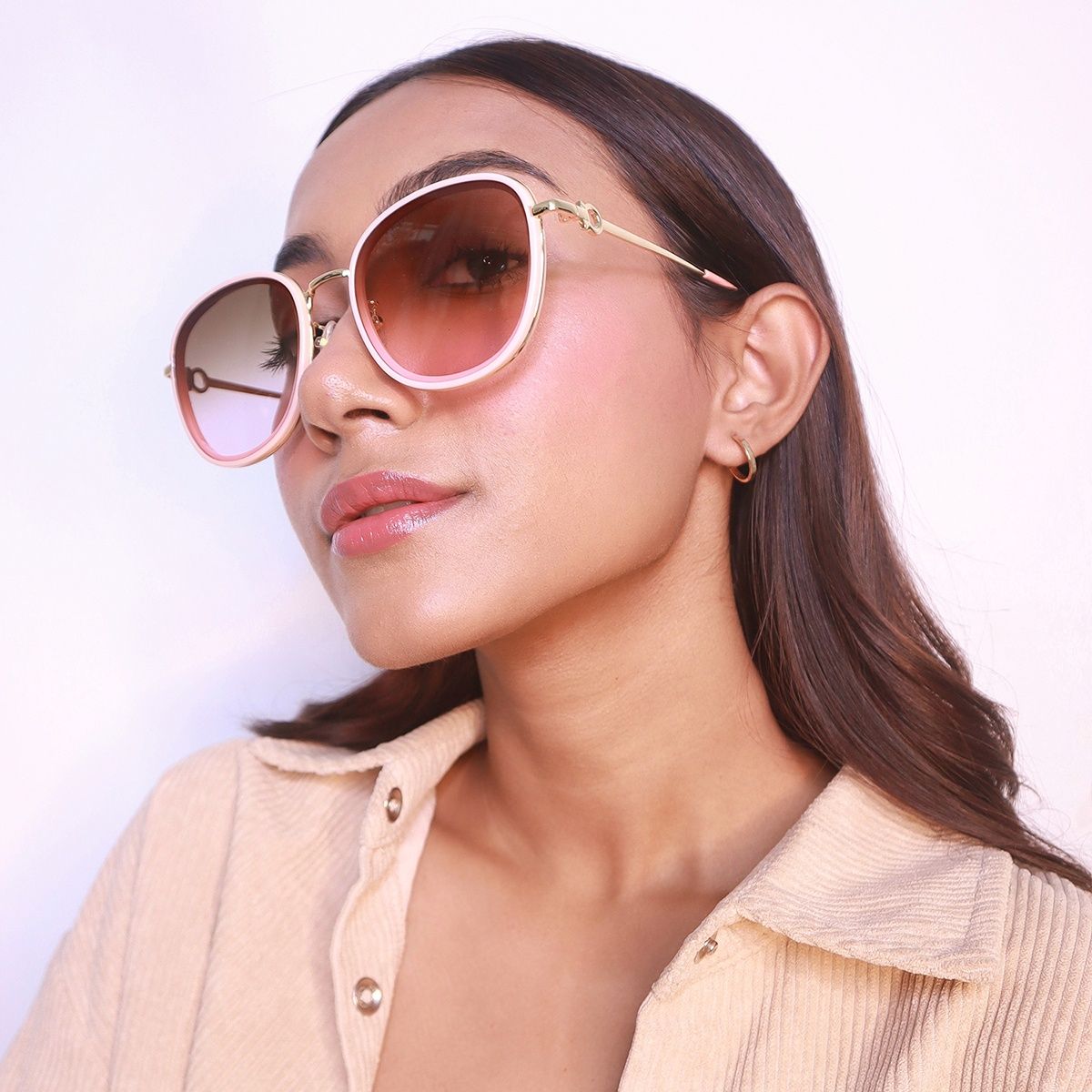 Buy MIXT by Nykaa Fashion Black Solid Aviator Shaped Edgy Sunglasses online