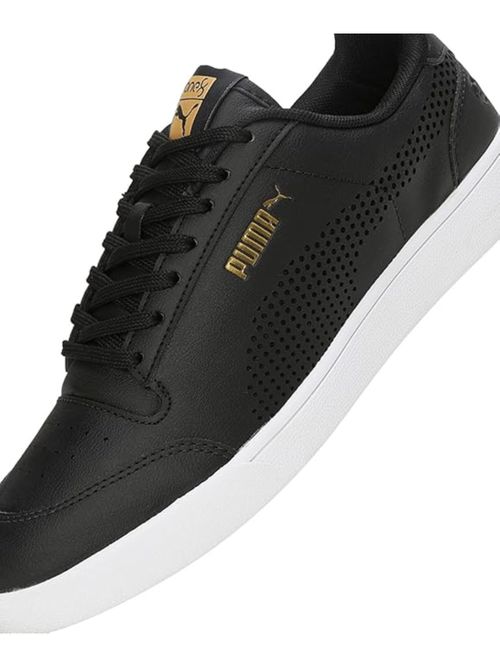 Buy Puma Men Shuffle One8 V4 Better Black White Team Gold Sneakers