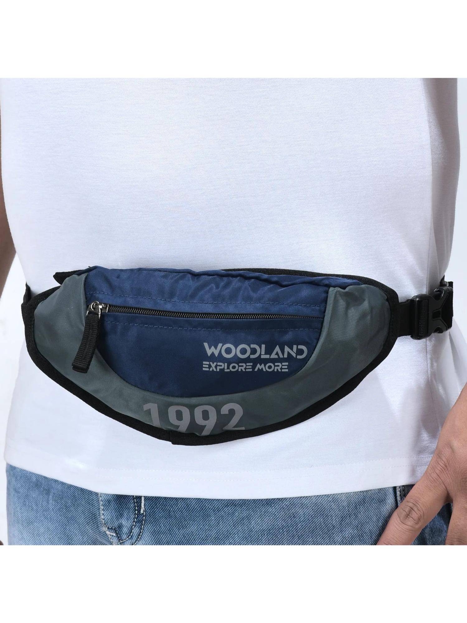 WOODLAND Grey Travel Organizer Belt Bag