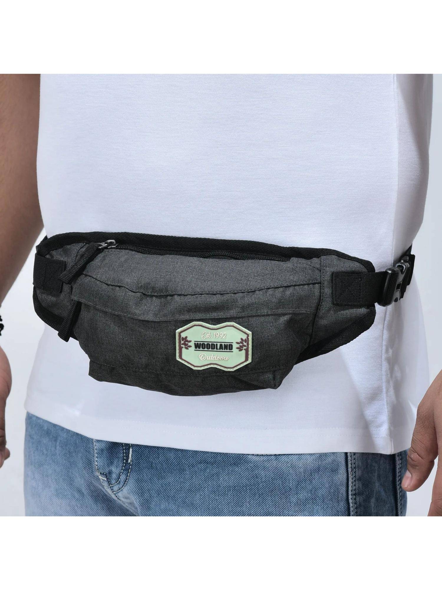 WOODLAND Grey Travel Organizer Belt Bag
