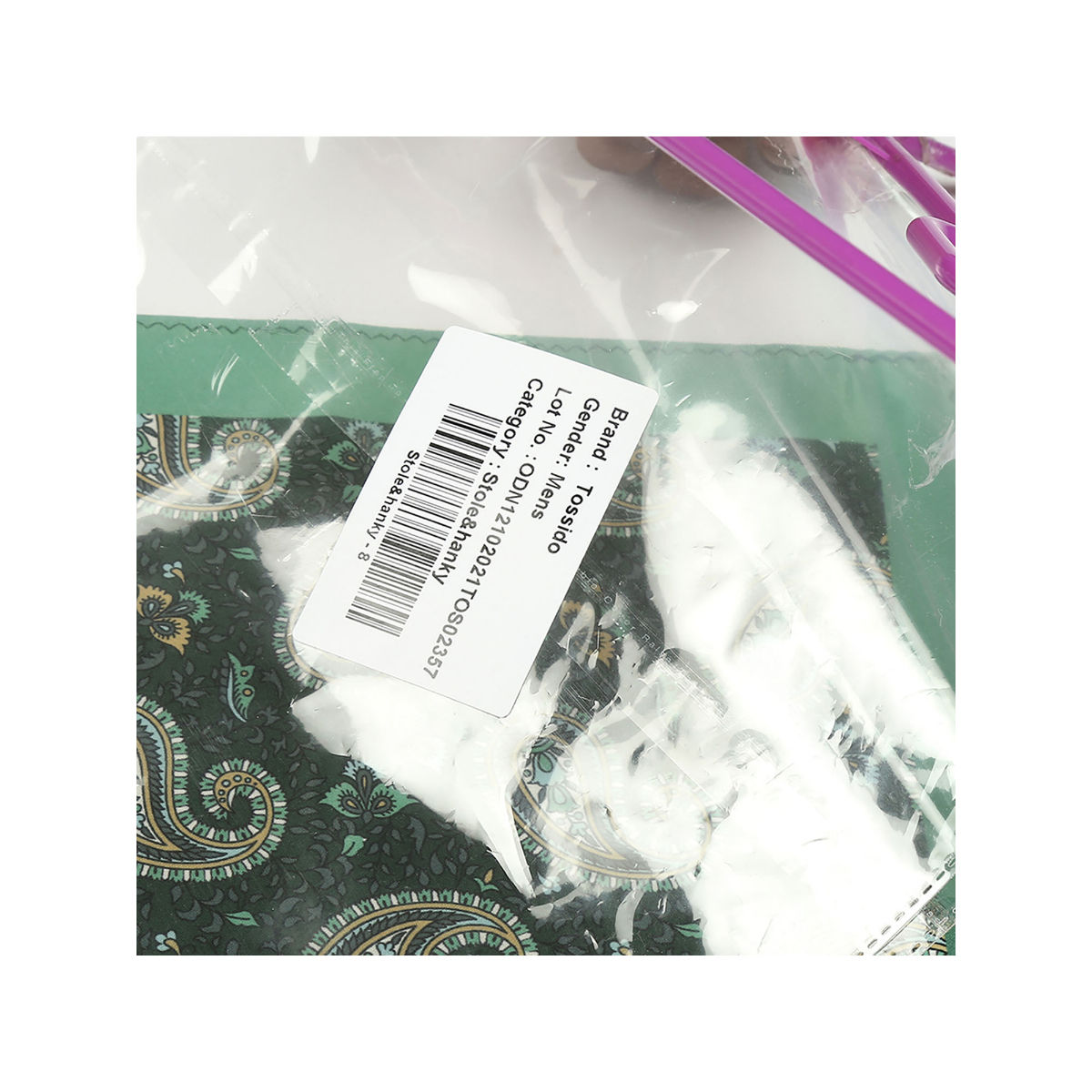 Buy Tossido Green Stole & Pocket Square Set Online