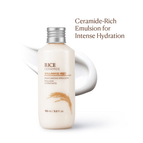 The Face Shop Rice & Ceramide Moisturizing Emulsion, Locks Skin Moisture & Strengthens Skin Barrier