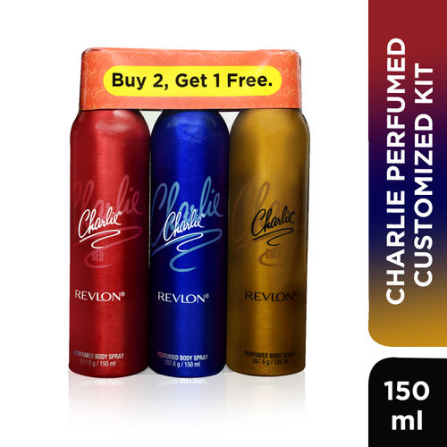 Revlon Charlie Deodorant Combo ( Buy Get 1 ): Buy Revlon Charlie Combo ( Buy 2 Get 1 Free ) Online at Price in India | Nykaa