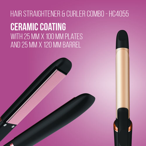Straightener and hotsell curler combo philips