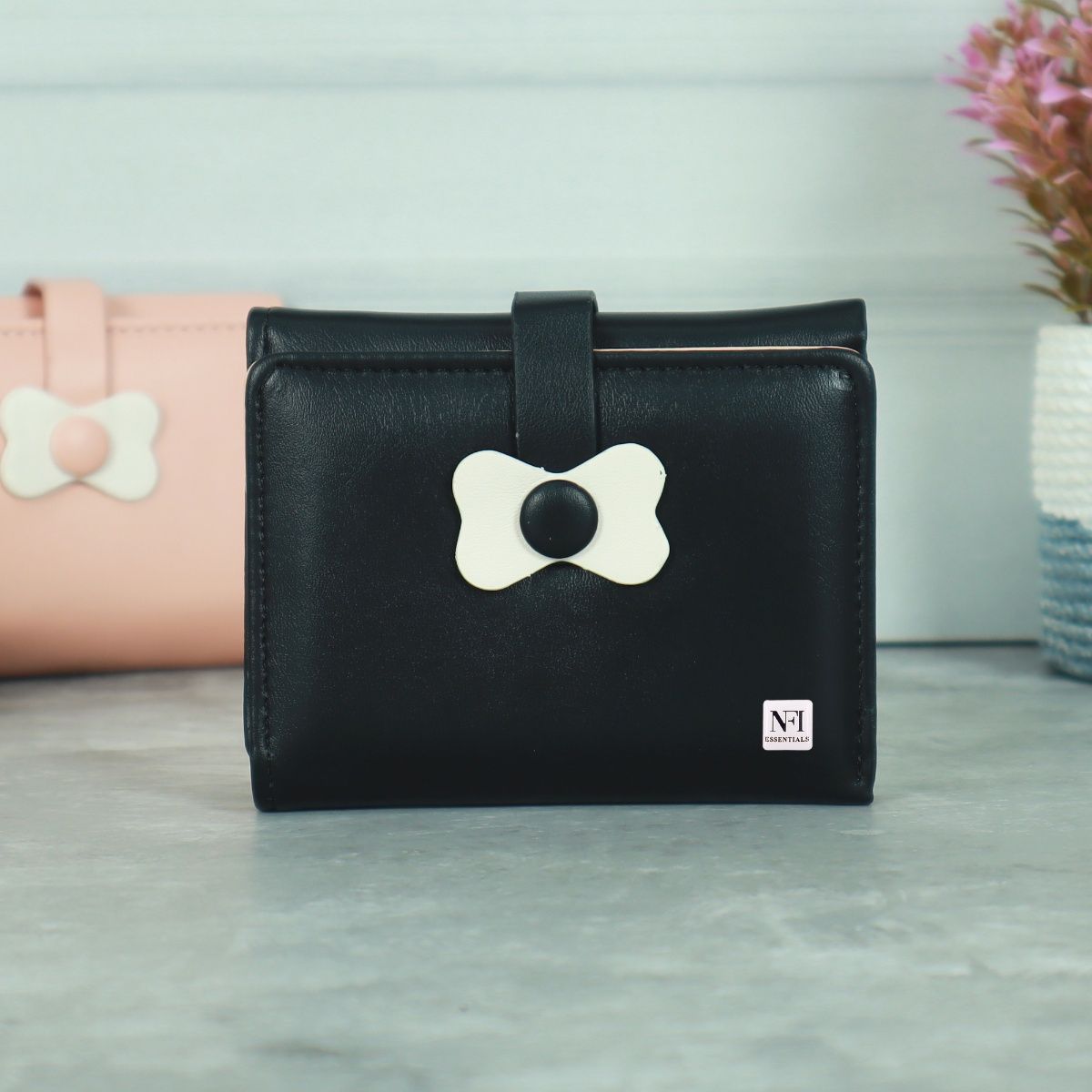 Buy NFI Essentials Pu Leather Mini Trifold Credit Card Holder