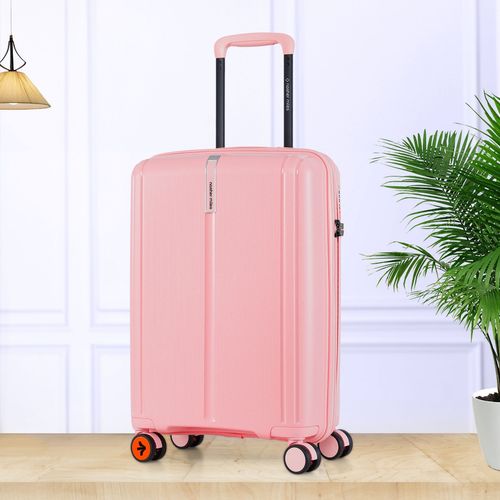 Nasher Miles Unisex Pink The Line Hard-Sided Polypropylene Trolley Bag (S)