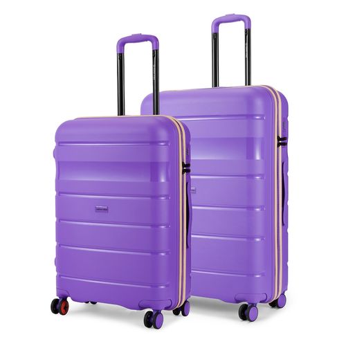 Nasher Miles Unisex Purple Jupiter Hard-Sided Polypropylene Trolley Bags  (Set of 2) (M/L)