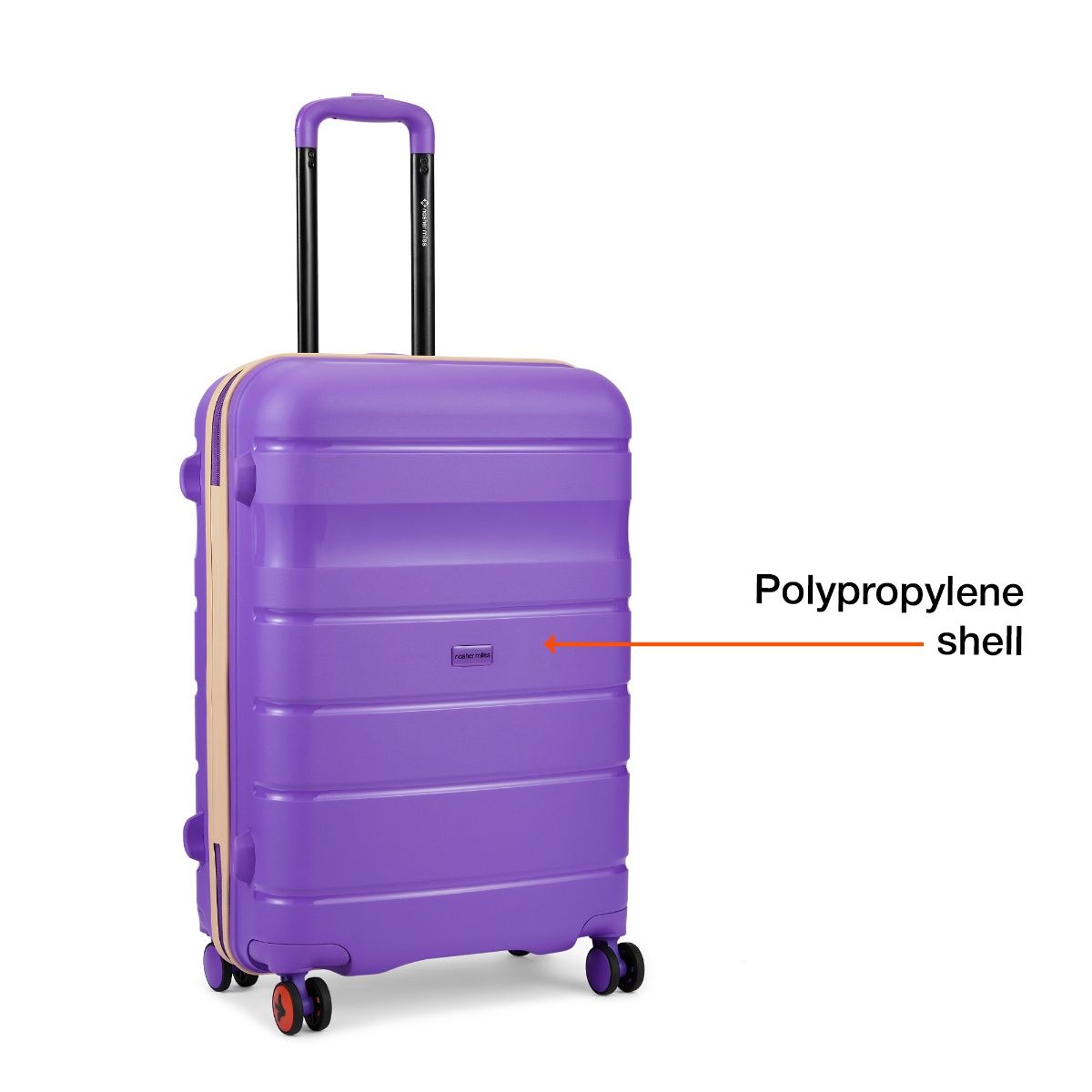 Buy Nasher Miles Unisex Purple Jupiter Hard-Sided Polypropylene