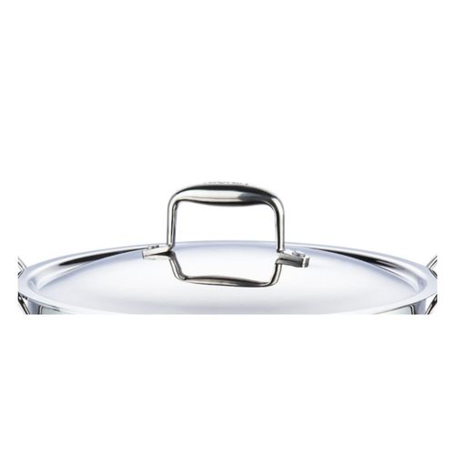 Vinod Platinum Triply Stainless Steel Extra Deep Kadai with Lid