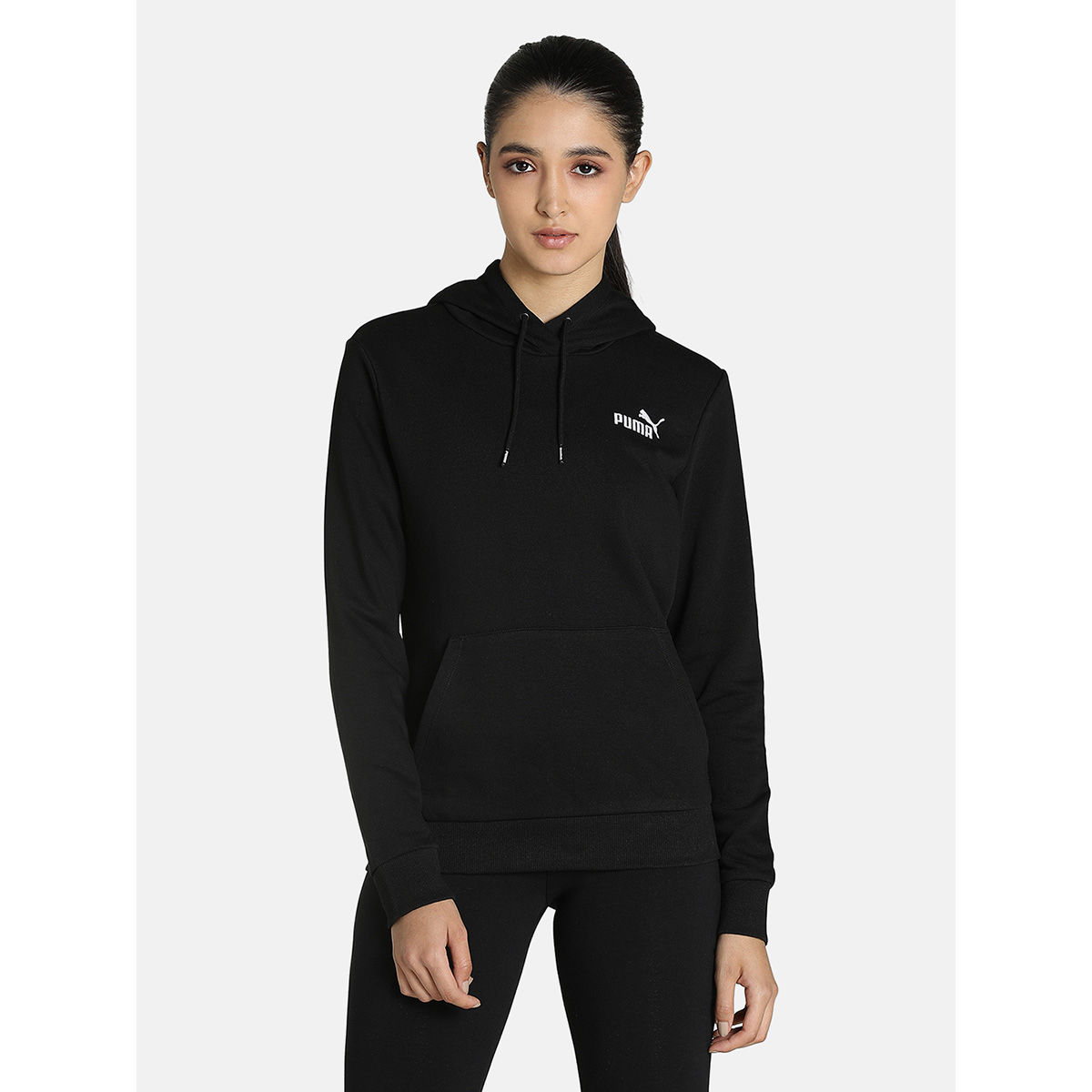 puma hoodie black womens