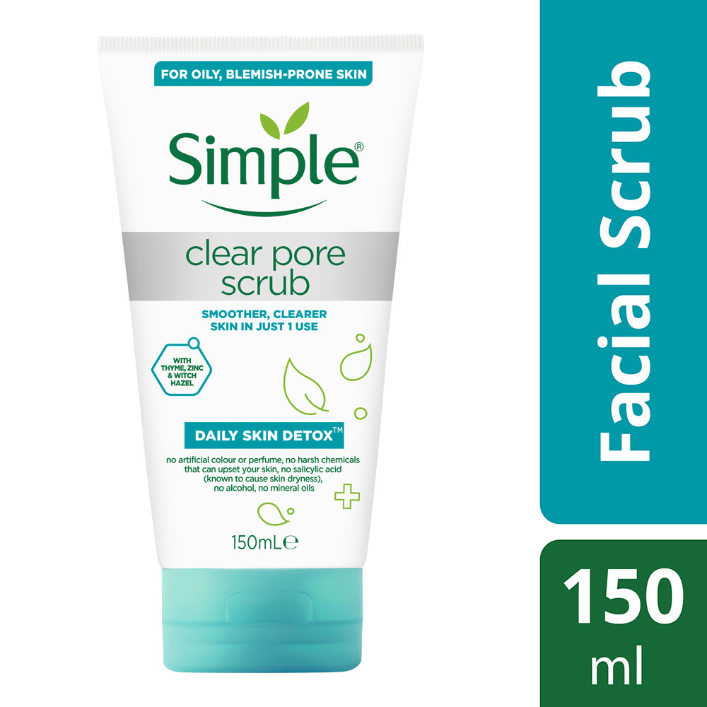 Simple Daily Skin Detox Clear Pore Facial Scrub