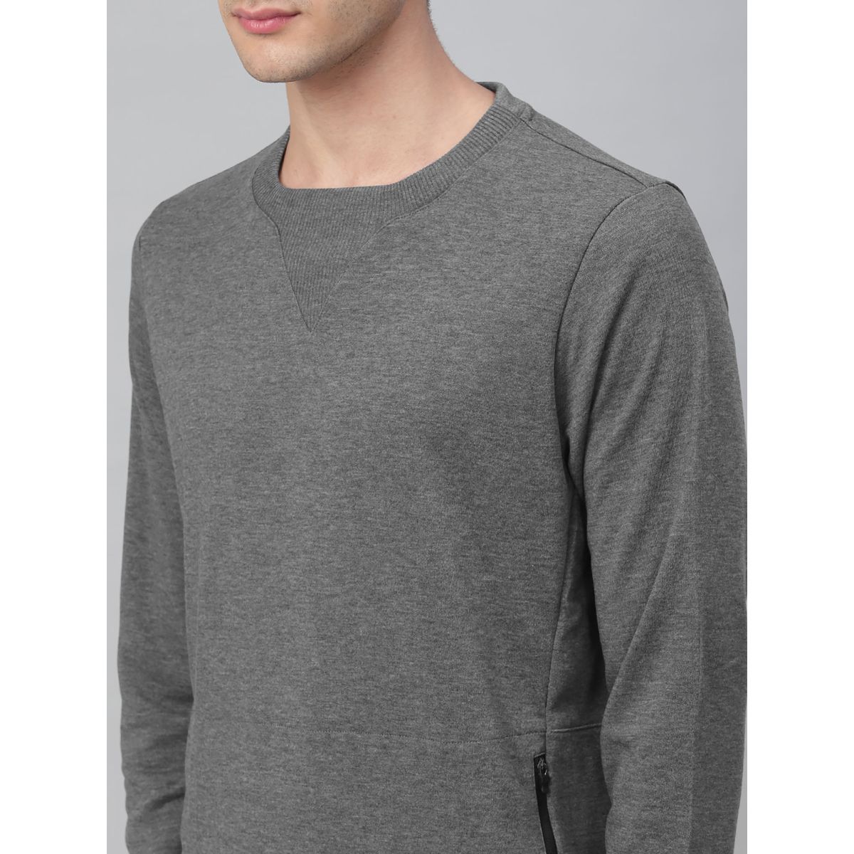 Buy Asics Fuzex Crew Top Casual Sweaters Grey Online