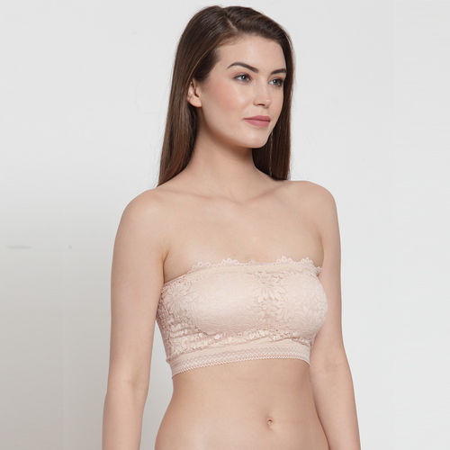 Buy PrettyCat Strapless Back-Strings Fashion Bra - Nude Online