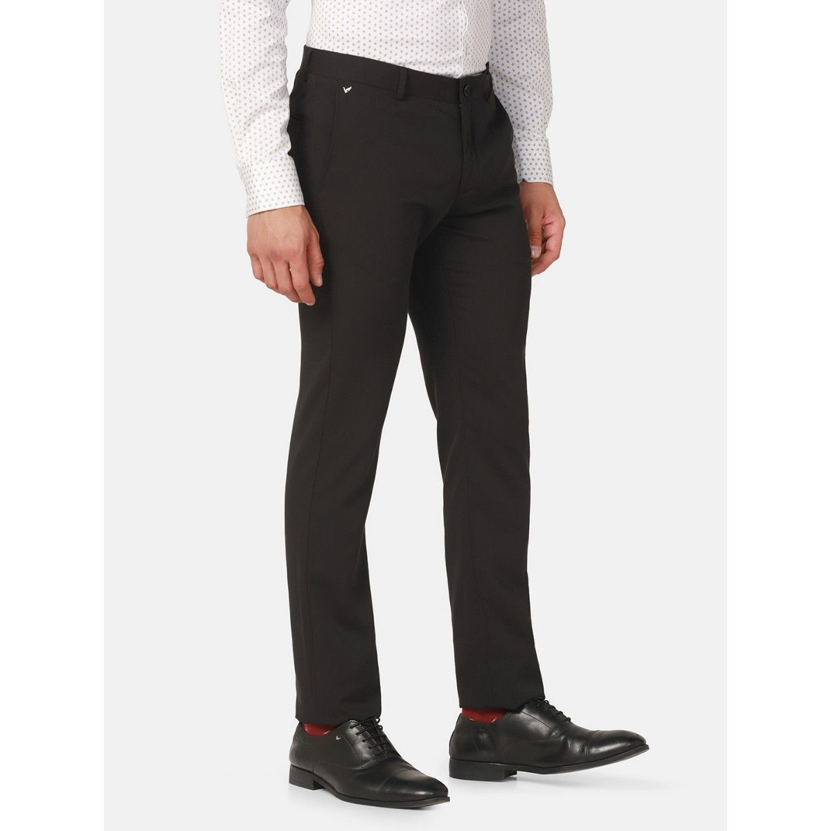 Buy Arrow Newyork Mid Rise Bi Stretch Formal Trousers - NNNOW.com