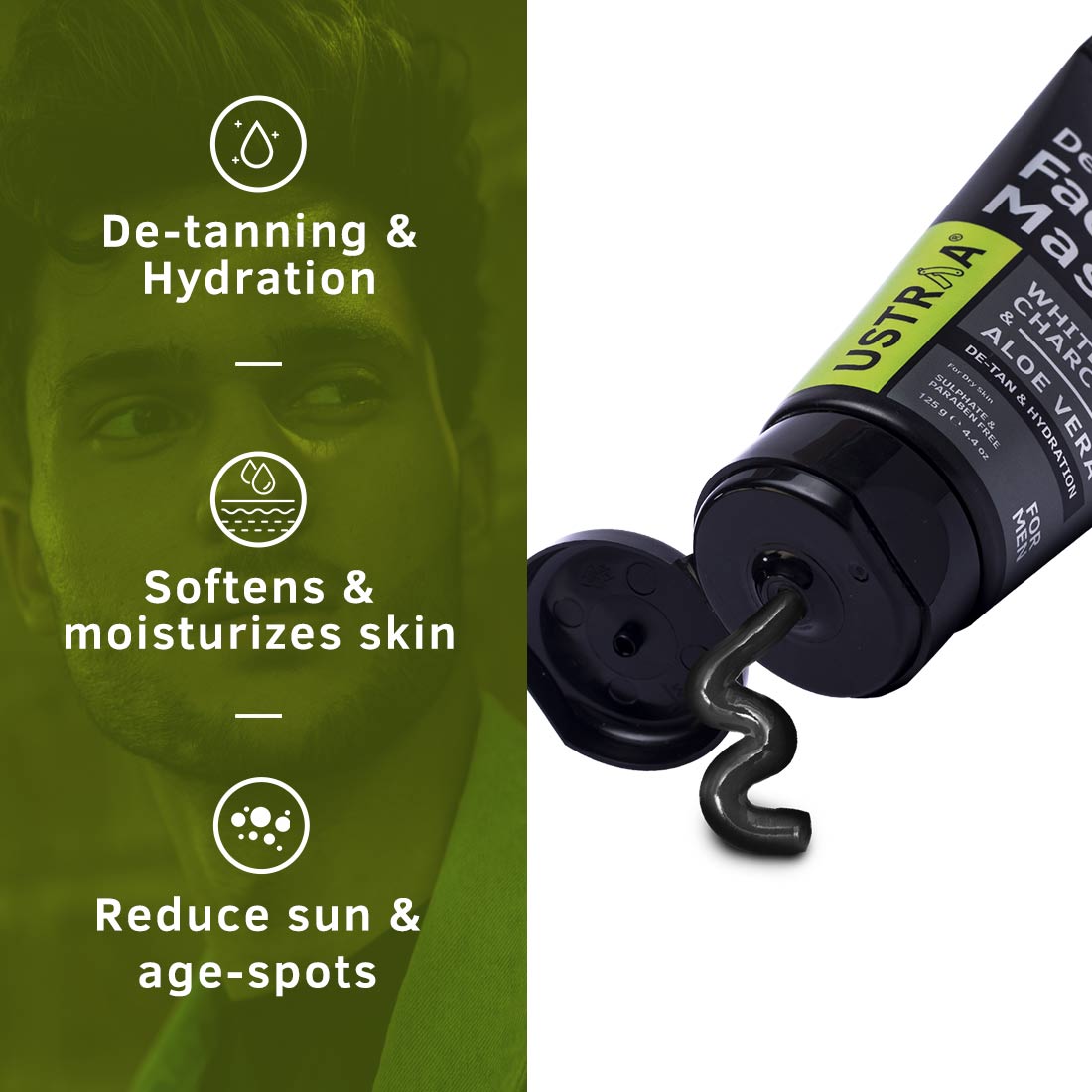 Ustraa Power Face Wash Detan & Detan Face Mask Dry Skin Buy Ustraa Power Face Wash Detan