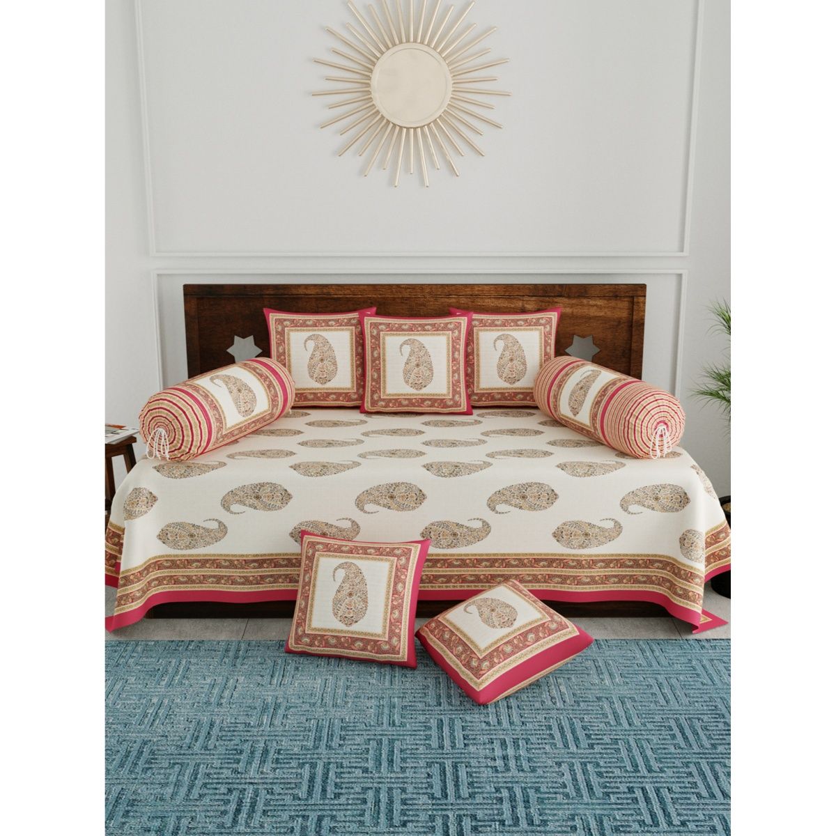 Diwan cushion outlet bolster set