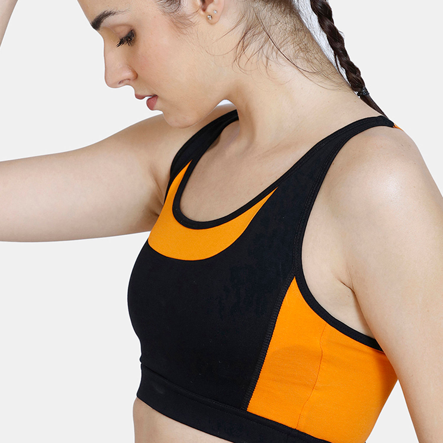 Buy Zivame Zelocity Quick Dry Back Open Sports Bra Anthracite Online