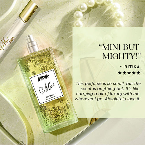 Moi Amour Floral Travel Size Mini Perfume With Jasmine, Lily Patchouli  For Women