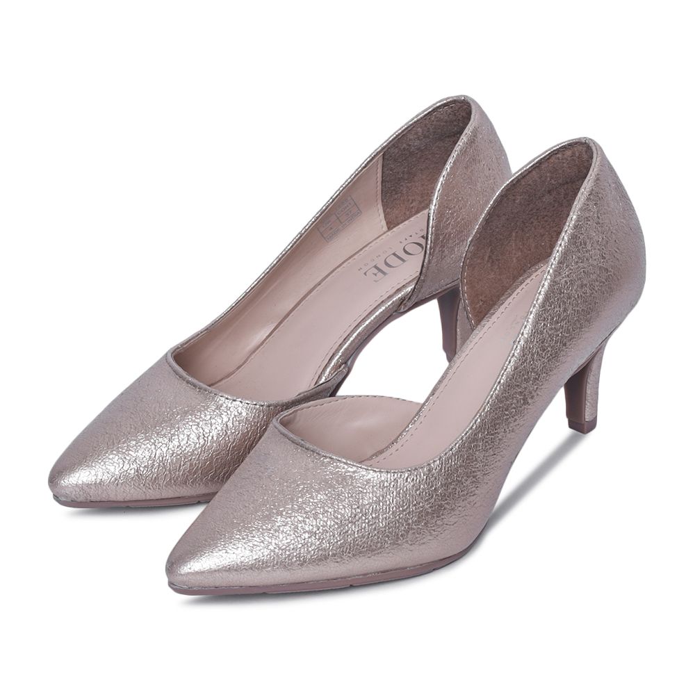 Buy Mode By Red Tape Women Gold Pumps Online