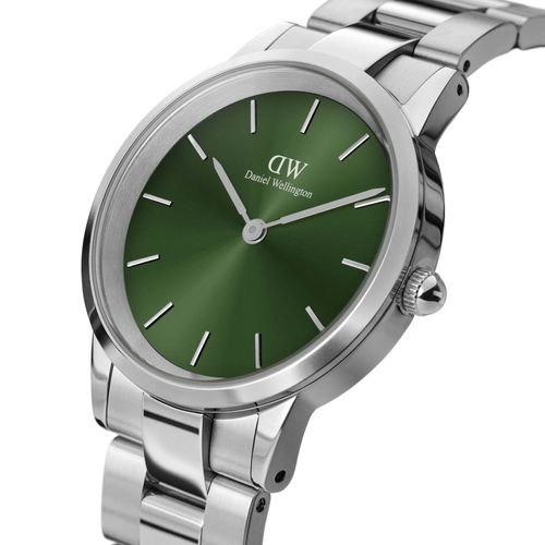 Buy Daniel Wellington Gift Set Iconic Link Emerald 40mm Silver