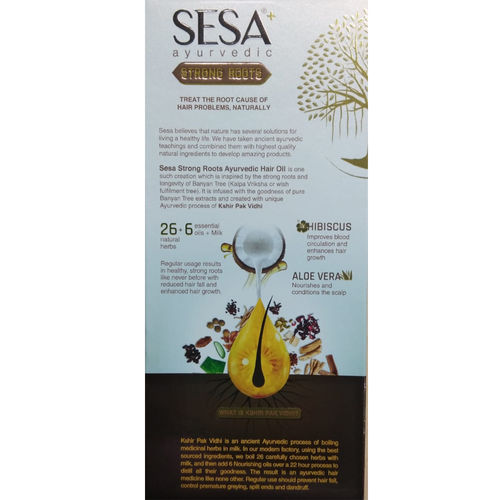 Sesa Ayurvedic Strong Roots Hair Oil- 26 Herbs + 6 Oils + Milk: Buy Sesa  Ayurvedic Strong Roots Hair Oil- 26 Herbs + 6 Oils + Milk Online at Best  Price in India | Nykaa