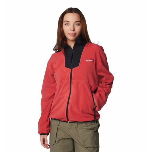 Columbia Womens Red Sequoia Grove Full Zip Fleece Jacket (L)