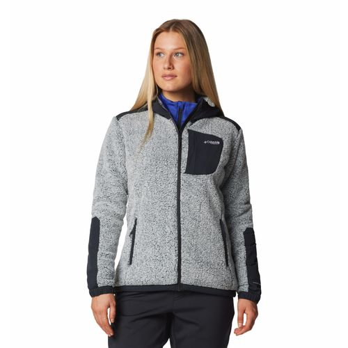Columbia Womens Grey Omni-Heat Arctic Arctic Crest Sherpa Full Zip Fleece  Jacket (M) - Main Image