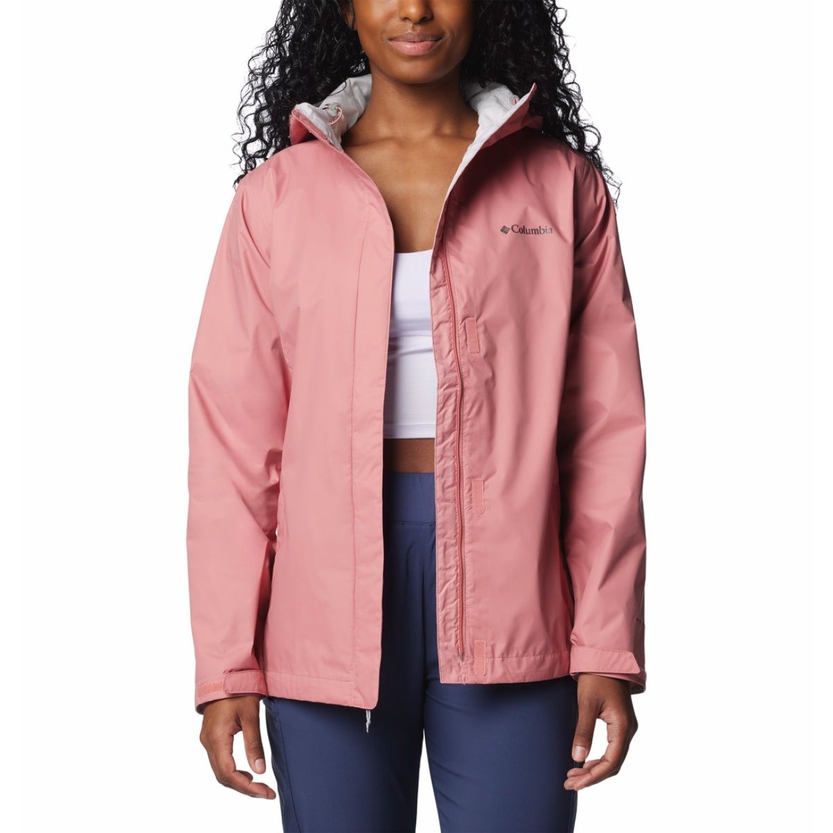 Columbia pink rain jacket best sale